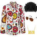 Disco Shiny Sequins Long Sleeve Shirts V84246