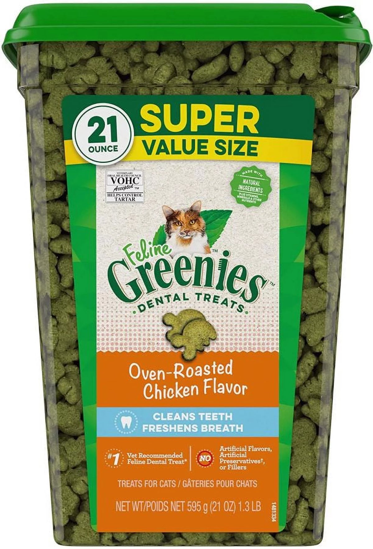 21 oz Oven Roasted Chicken Flavor Cat Dental Treats I851998