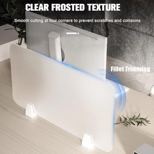 Acrylic Free Standing Privacy Screen, 80x30cm M785618