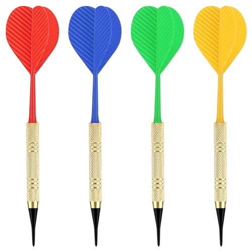 12 Pcs Soft Tip Darts Set with 100 Black 2BA Replacement Tips J9273