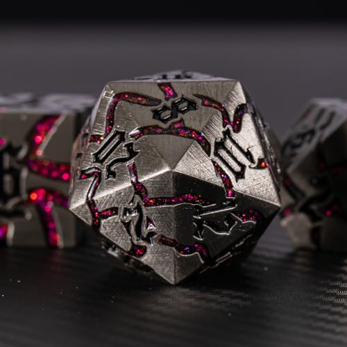 Metal 7PCS Polyhedral D&D Dice Set K533674