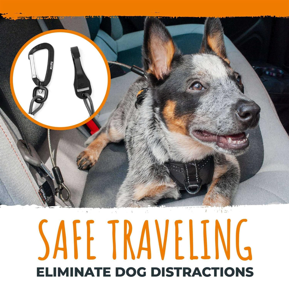 Chew-Proof Dog Seat Belt Safety Belt L320288