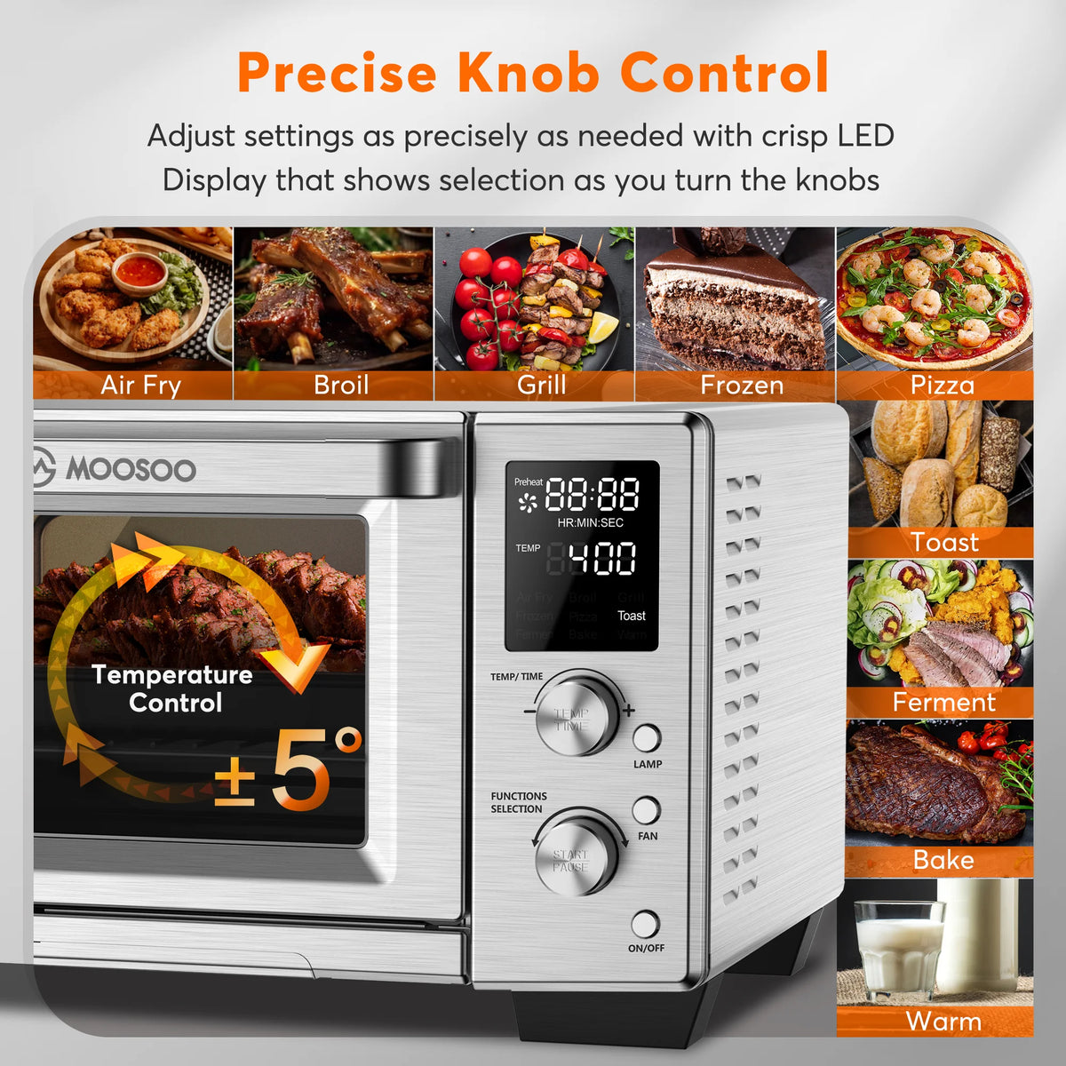 30Qt Stainless Steel Air Fryer Toaster Oven C68427