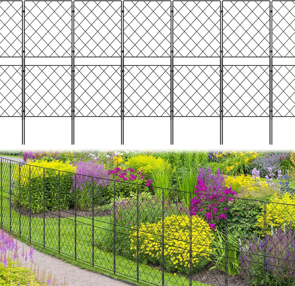 10 Panels 38in x 10.5ft Rustproof Metal Wire Garden Fence K1268