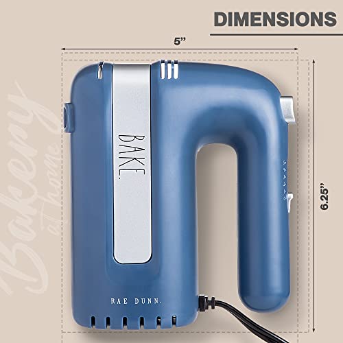 Electric Hand Mixer with Beaters and Whisk Attachments Q969