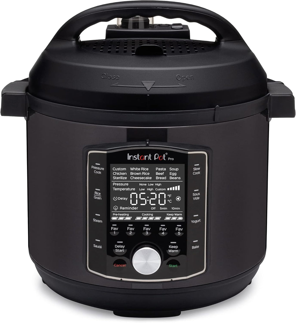 10-in-1 Pressure Cooker, 6 Quart, Stainless Steel Rim H386