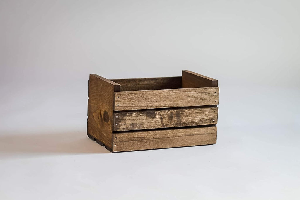 Vinyl Record Storage Wood Crate T1736