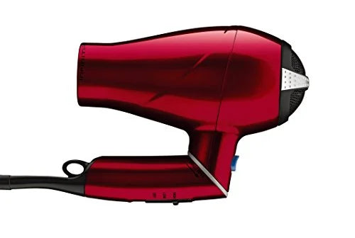 Red Travel Size Compact Ionic Hair Dryer, 1875 Watts L761401