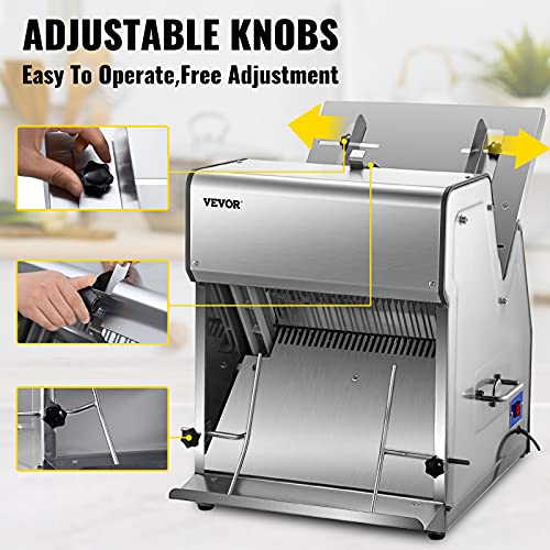300 Slices/Hour Commercial Conveyor Toaster, 2200W Stainless Steel Double Heating Tubes B93915