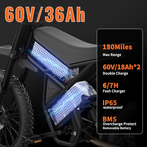 2500W Electric Dirt Bike with Removable Batteries E1707