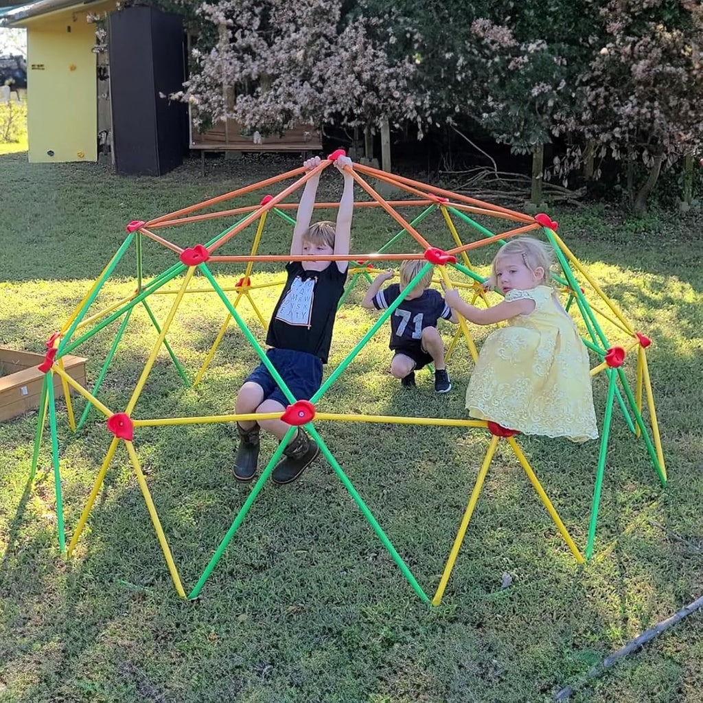 10FT Geometric Climbing Dome Outdoor Play Equipment Z30176