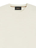 BOSS silk-cotton sweater with micro-check structure