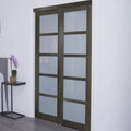 Glass Sliding Closet Doors with Installation Hardware Kit D1868