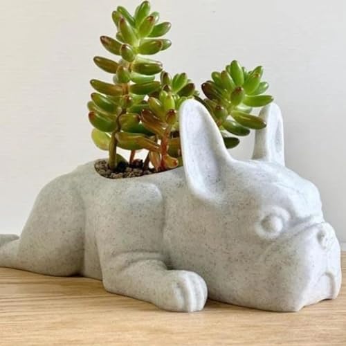 Resin Dog Succulent Planter Z216