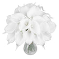 20 Pcs White Artificial Calla Lily Flowers T495