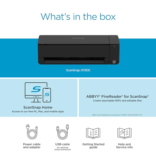 Black Double-Sided Color Document Scanner with Auto Document Feeder C9742
