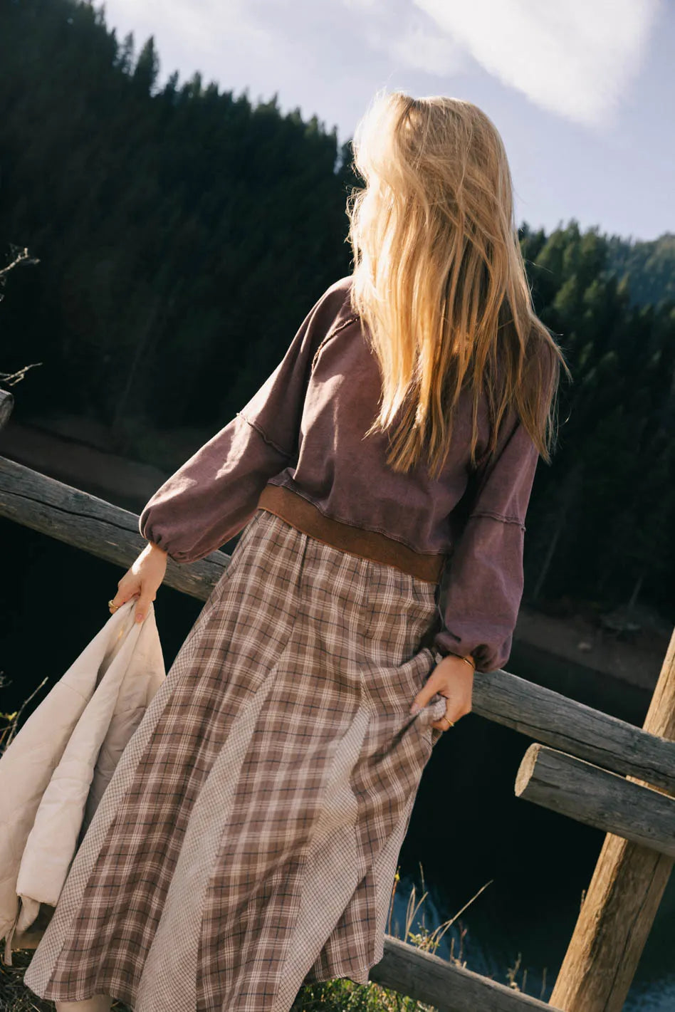 Pleated Maxi Skirt T592