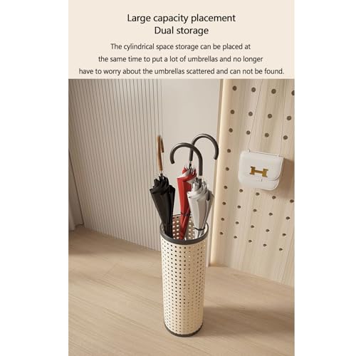 Creamy Imitation Rattan Umbrella Rack Z195232