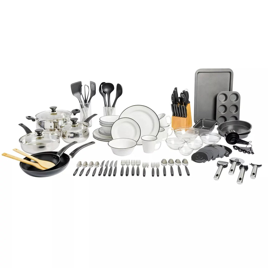 95-Piece Black Kitchen Starter Kit U219181
