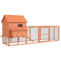 145" Wooden Chicken Coop with Run X51313