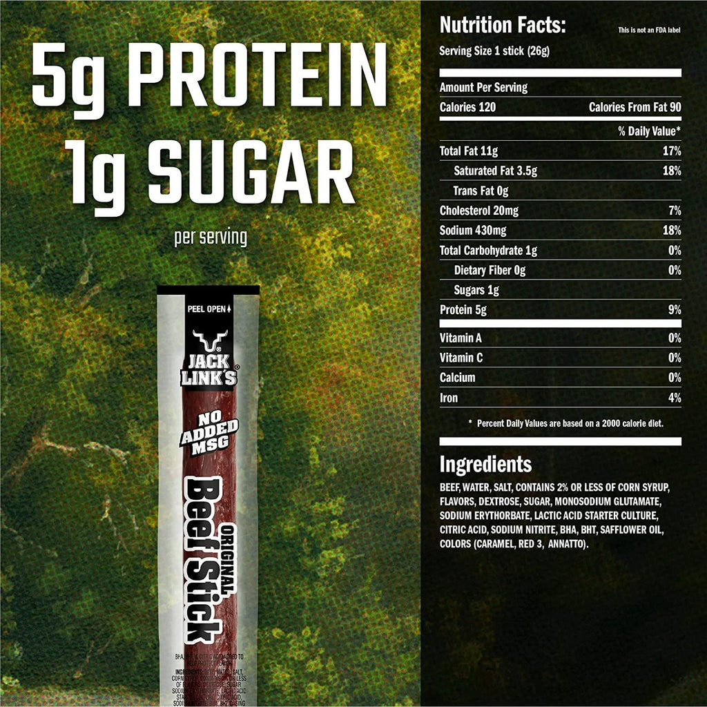 Original Beef Jerky Stick, 0.92 oz, 20-count D5211