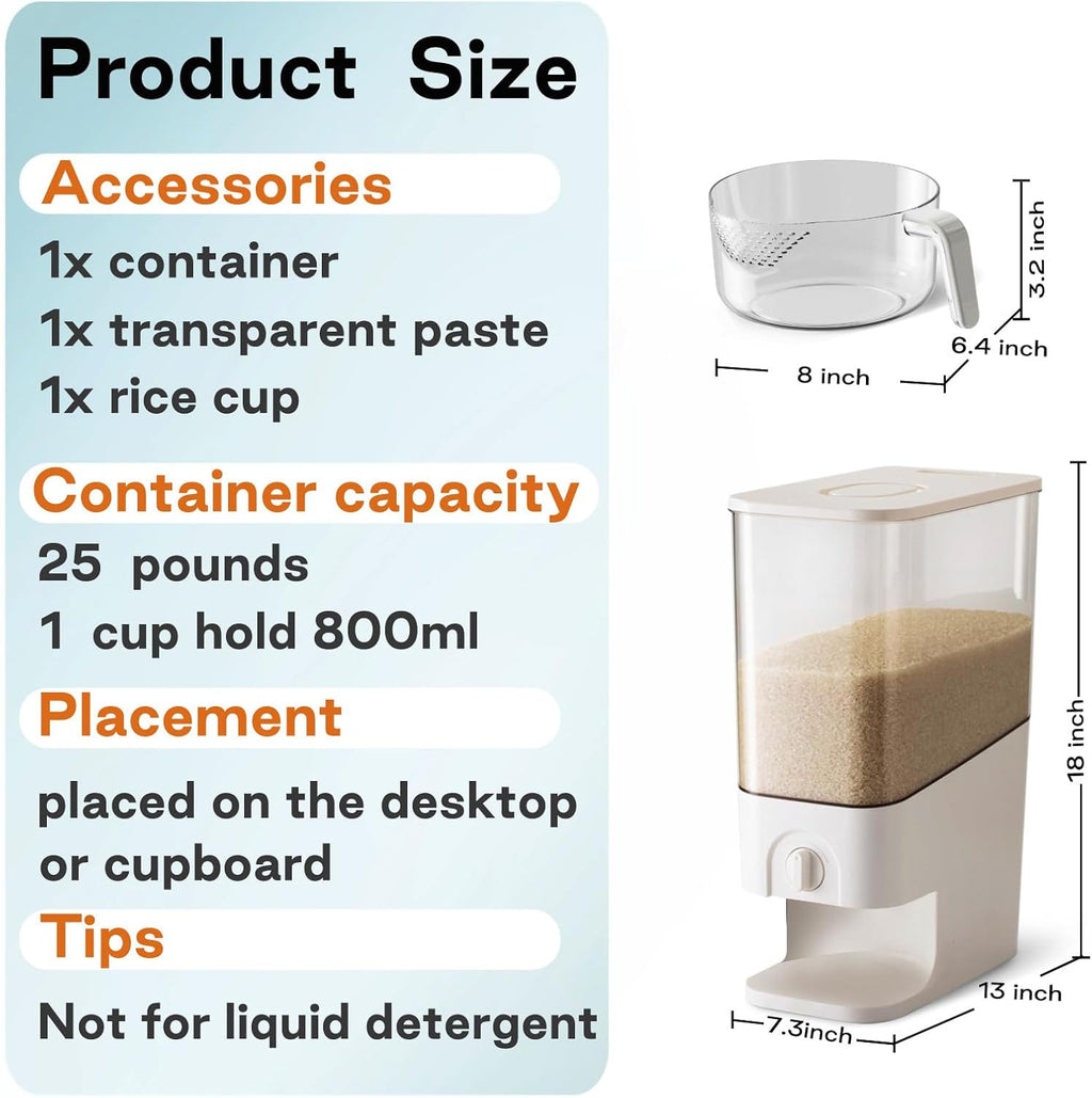 10.5 Qt Rice Dispenser A990