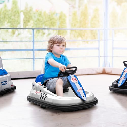 Red 6V Kids Electric Ride on Bumper Car with EVA Bumper Edges K867013