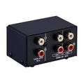 Rca Audio Switcher 2 In 1 Out / 1 In 2 Out A/B Switch Stereo Audio Splitter Box T815