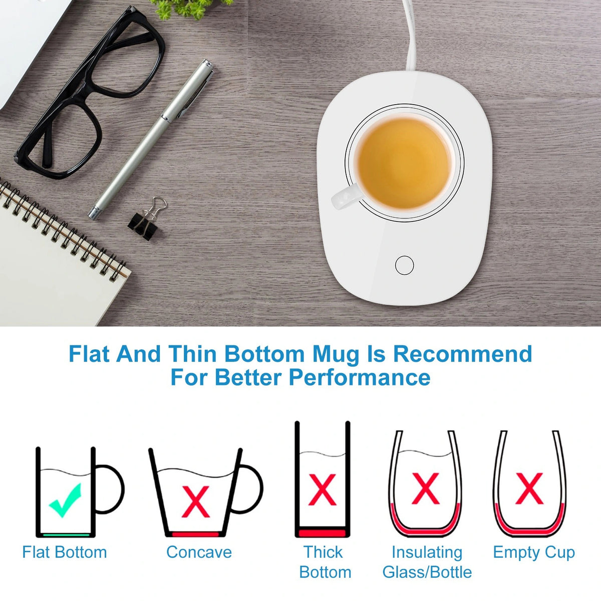 Coffee Mug Warmer with Auto Shut Off O92469