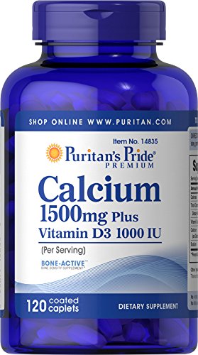 120 Coated Caplets Calcium 1500 mg with Vitamin D3 25mcg O268