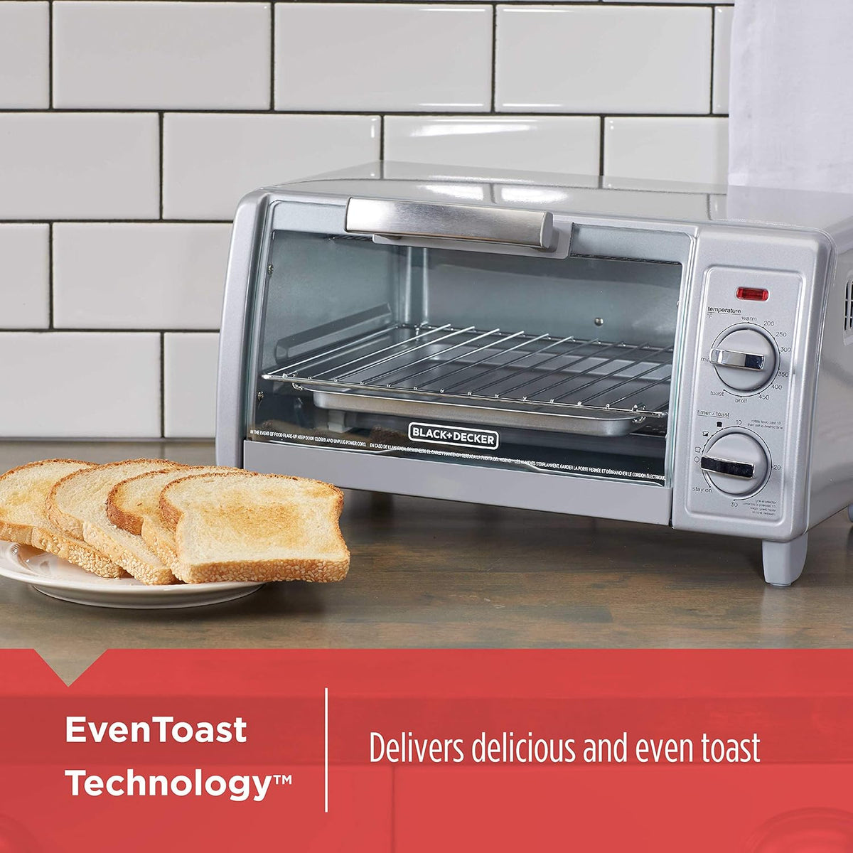 4-Slice Stainless Steel Toaster Oven R64897