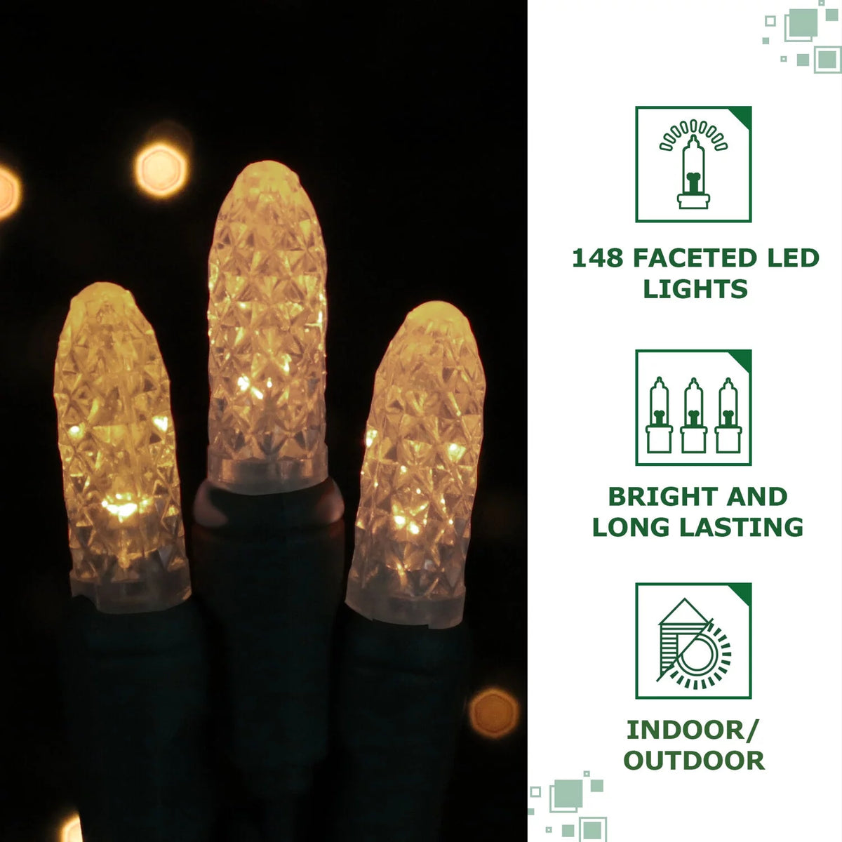 4-Ft. Bethlehem Star in Pure White/Gold Outdoor LED Lights O926