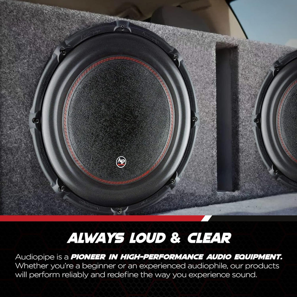 15 Inch Dual 2 Ohm DVC Car Audio Subwoofer Speaker System, Black I221219