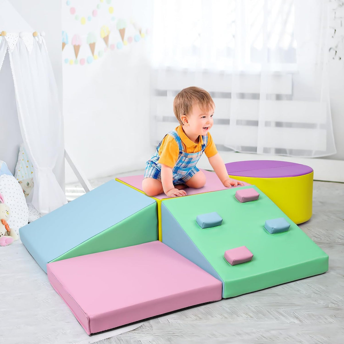 5PCS Foam Climbing Blocks Set Q817737