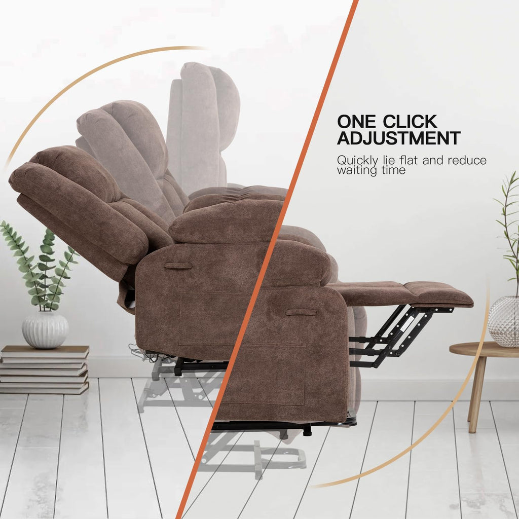 Electric Power Lift Recliner Chair with Massage and Heat R3883