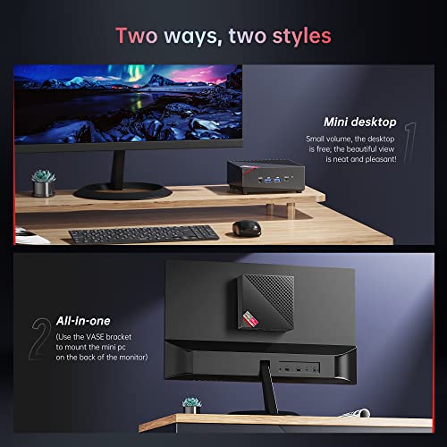 Mini Gaming PC AMD Ryzen 7 5800U 16GB DDR4 RAM 512GB SSD Wind 11 Pro 8 Cores 16 Threads Mini Computers 4K Triple Display Mini Desktop Bluetooth WiFi 6 S1788