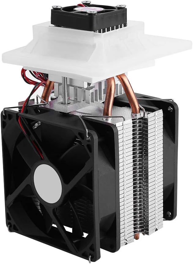 12V Semiconductor Refrigeration Thermoelectric Peltier Air Cooling Dehumidification System Cooler Fan Kit 175x100x98 mm H41815