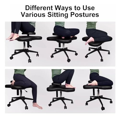 Ergonomic Kneeling Chair with Wheels, Height Adjustable J221376