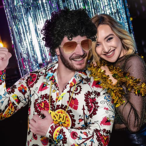 Disco Shiny Sequins Long Sleeve Shirts V84246