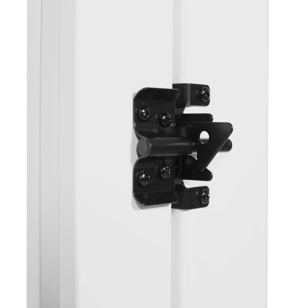 White Vinyl Privacy Fence Gate J597