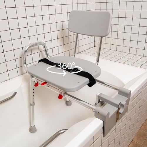 Tub-Mount Swivel Sliding Shower Transfer Bench N472635