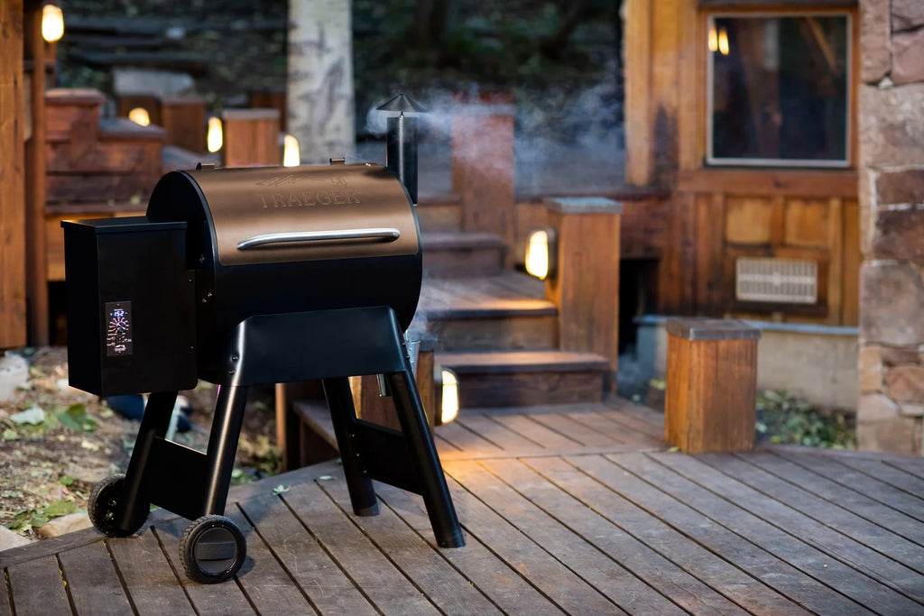Bronze Wood Pellet Grill and Smoker Q48618