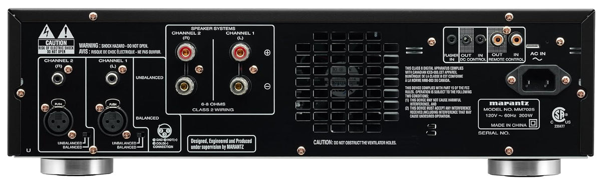 Black 2-Channel Stereo Power Amplifier K466226