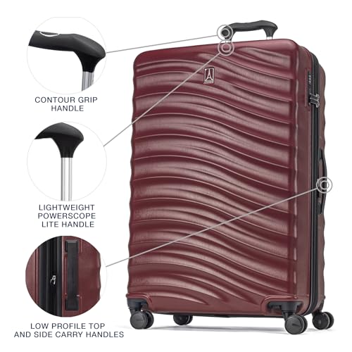 Black 21-Inch Hardside Carry On Luggage with 8 Spinner Wheels L62509
