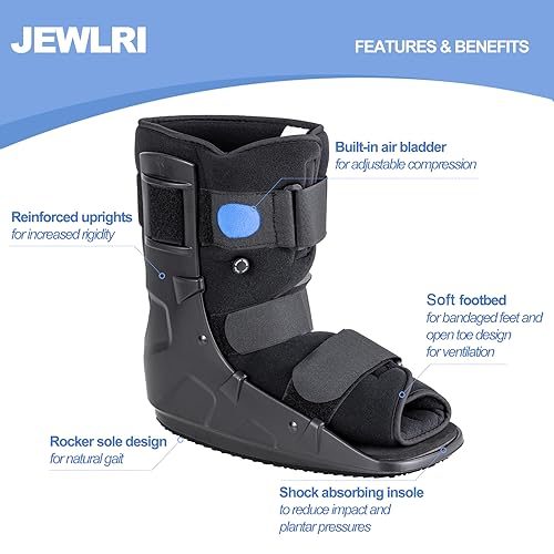 Black Medium Walking Boot J494