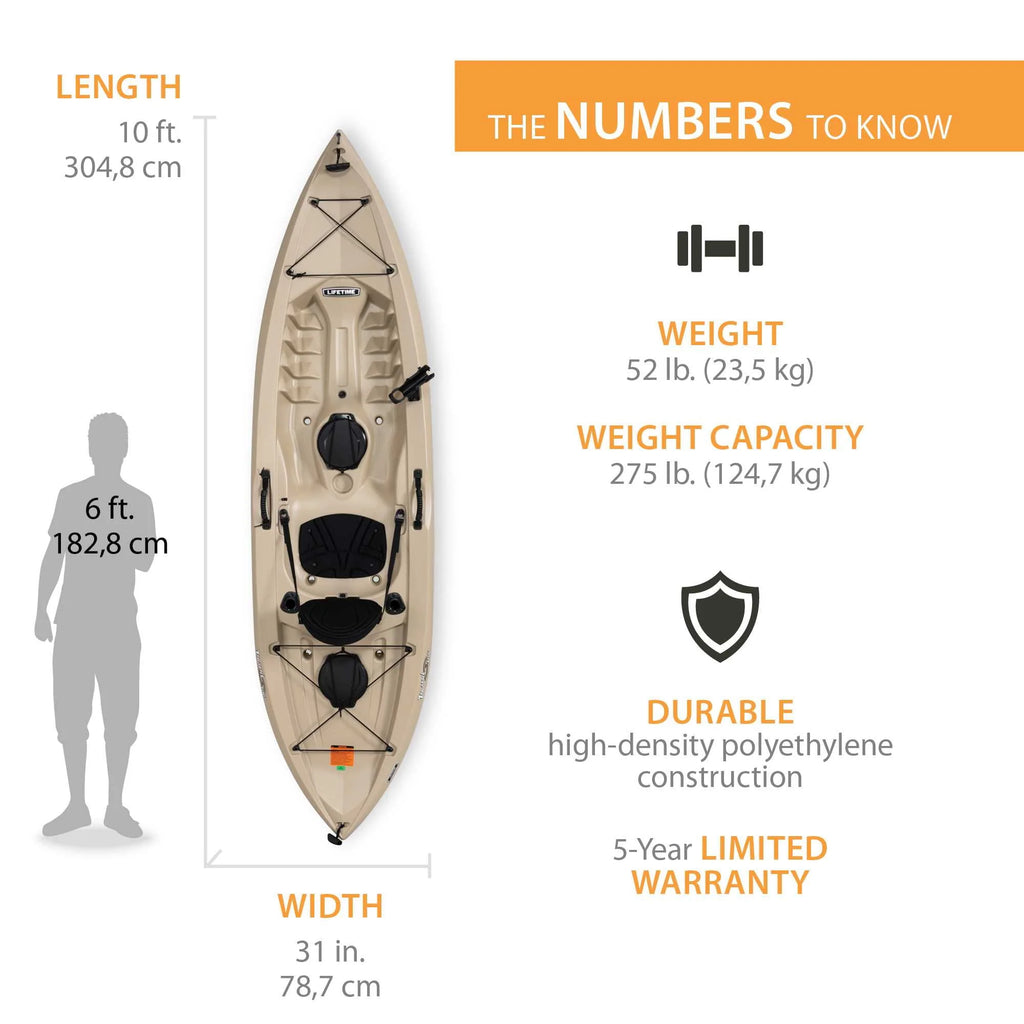 Tan Sit-on-Top Fishing Kayak J82449