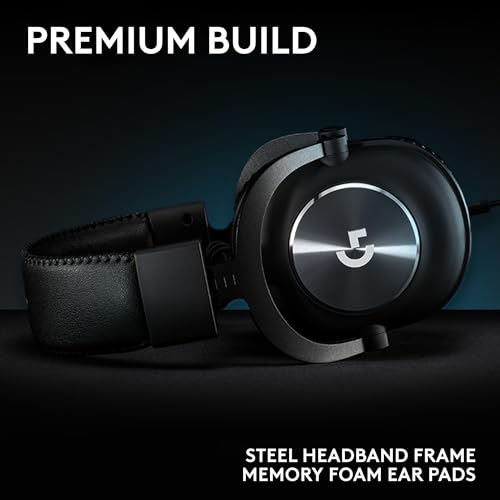 Black Wired Gaming Headset with Detachable Boom Mic J55336
