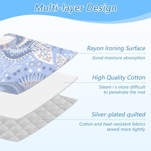 Large 47 x 28 inch Ironing Mat with Silicone Iron Rest N169