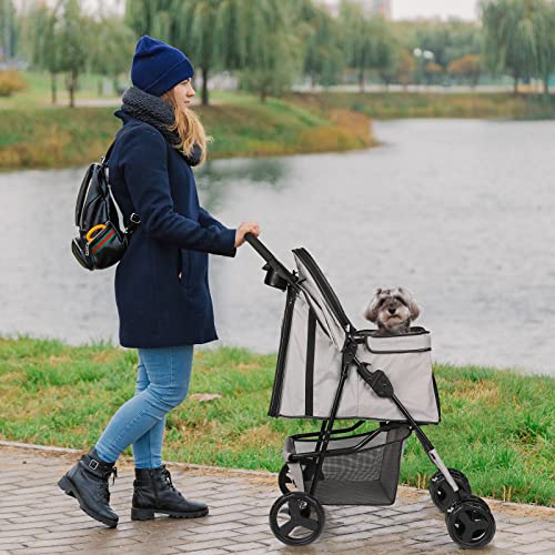 Pet Stroller with Brake, 4 Wheels V1880