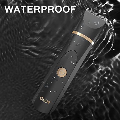 Electric Groin Hair Trimmer with Replaceable Ceramic Blade Heads W45700